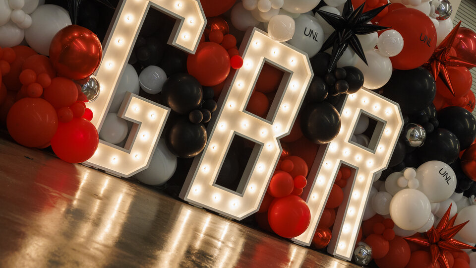 background of balloons and GBR