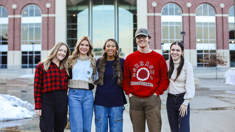 Students at Memorial Stadium